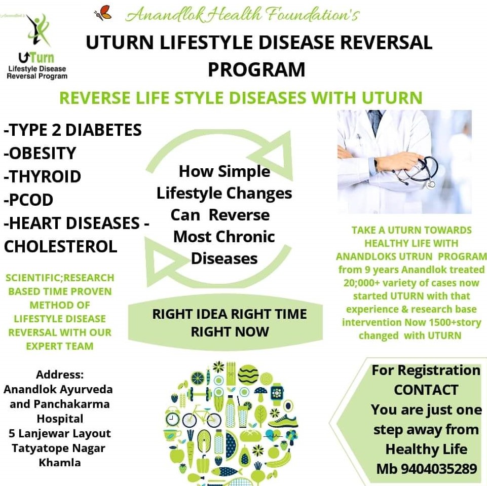 Uturn Lifestyle Disease Reversal Program Invented By Doctors of Anandlok Ayurveda